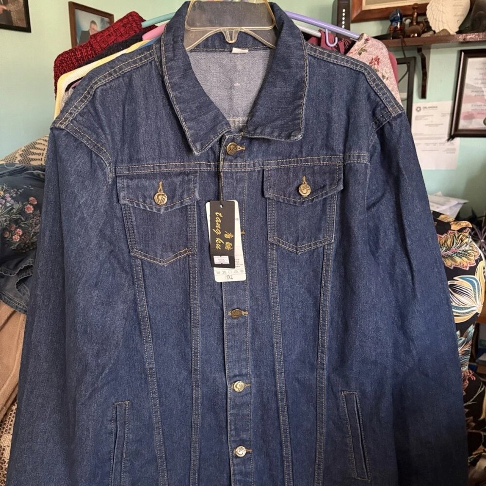 Tang Ku men's Denim Jacket new with tags size 5x